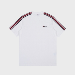 Fila Signature Striped - Naisten Poolopaita - Valkoinen | FI-98979